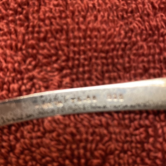 Sterling silver and onyx choker necklace (91 grams) - Picture 5 of 8